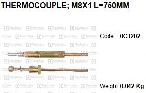 0C0202 - THERMOMETER ;MS*1,L=750MM
