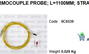0C6539 - THERMOCOUPLE PROBE;L=1100MM;STR