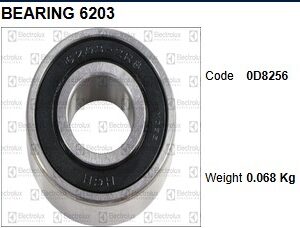 0D8256 - BEARING 6203