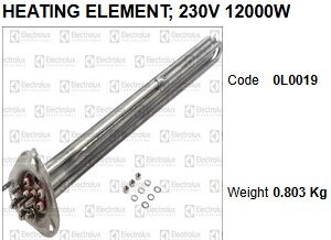 0L0019 - HINGE ELEMENT 230V,12000W